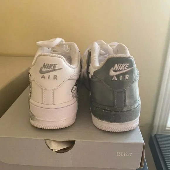 Custom, One of a Kind Air Force 1 Sneakers (Attack on Titan) - Picture 3 of 7